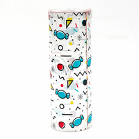 Boîte cylindrique en plastique alimentaire avec couvercle pour l'emballage de bonbons, boîte cylindrique en PET personnalisée avec logo pour le stockage et la présentation