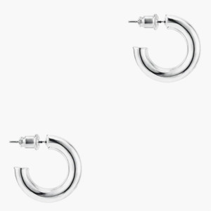 Dreamwork-pendientes de aro redondos de Plata de Ley 925, chapados en oro de 14K, en amarillo, oro rosa, oro blanco, tamaño de 20mm-50mm - Product Image 6