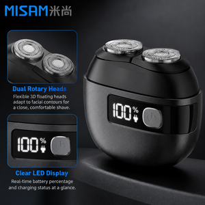 Afeitadora Eléctrica Inalámbrica Recargable MS-307 Mini Portátil, Súper Ligera, con Sistema de Doble Lámina, para Piel Sensible - Product Image 2