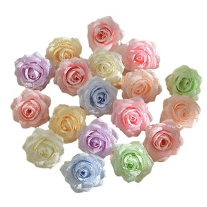 Articles de décoration en gros bon marché pour les fêtes et les mariages Décoration de gâteau pour anniversaire en vrac Tête de <span class=keywords><strong>fleur</strong></span> de rose <span class=keywords><strong>artificielle</strong></span> - Product Image 5