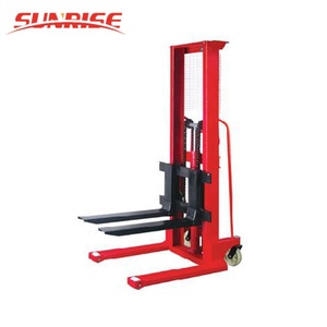 Elevador de palés de carretilla elevadora eléctrica hidráulica Manual, 1 tonelada, 3,5 m, apilador Semi eléctrico - Product Image 2