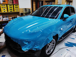 Film de protection de voiture en vinyle de protection intelligent de sécurité multicolores 1,52*18m PVC Highlight Crystal Miami Blue - Product Image 5