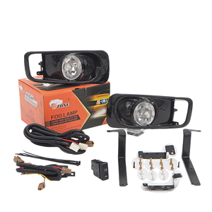 Adatto per <span class=keywords><strong>Honda</strong></span> Civic 1999-2000 Ricambi Nuovi Kit Luci Fendinebbia Cromate per Paraurti Anteriore Accessori per Sistemi di Illuminazione Auto - Product Image 2
