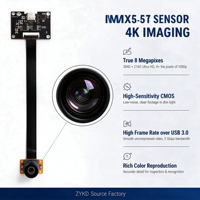 Modul Kamera IMX415 8MP 4K USB 3.0 Tipe-C UVC Tanpa Driver Kabel Fleksibel FPC Webcam Distorsi Rendah 80 untuk Visi Mesin Kios