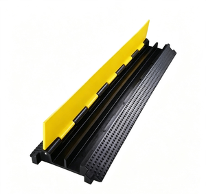Protector de Cables de Goma Reciclada de 2 Canales, Equipo de Seguridad Vial, Protector de Cables de Alta Resistencia, Reductor de Velocidad de 1-5 mph - Product Image 3