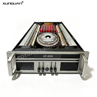 Série MT-8000 4CH*1500W 104ic 32cap. Amplificateur de puissance karaoké professionnel 3U 4 canaux pour KTV, conférence, spectacle, DJ