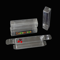 Boîtes d'emballage transparentes en plastique PVC PET PP personnalisées, matériau recyclable, boîtes cadeaux transparentes pour rouge à lèvres, cosmétiques
