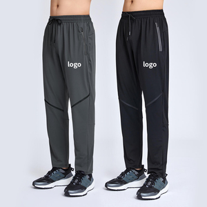 Pantalon de jogging à rayures réfléchissantes avec logo personnalisé respirant à séchage rapide Pantalon de survêtement pour homme Pantalon de survêtement en nylon - Product Image 6