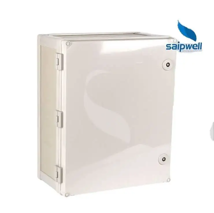 صندوق تقاطع كهربائي من الكلوريد متعدد الفينيل طراز IP55 بجودة جيدة من Saipwell صندوق مقاوم للماء طراز IK08 مع أقفال طراز SP-PHV-604022 مقاس 600*400*220 مم