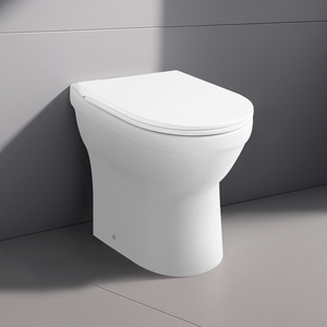 Thanh lịch trắng tiết kiệm không gian thiết kế mạnh mẽ tuôn ra khách sạn sử dụng phòng tắm tầng đứng nhà vệ sinh - Product Image 1