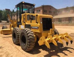 Niveleuse de chantier de marque réputée PY220C 220HP avec moteur Cummins, lame avant et ripper arrière, faible coût d'entretien - Product Image 4