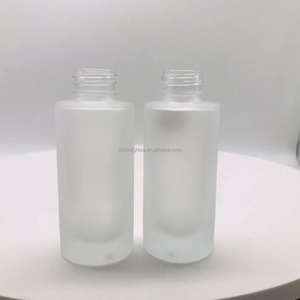 Bouteille sérum à épaule haut incliné en verre, transparent et givré, avec compte-gouttes en plastique, 30ml, livraison directe d'usine, nouveau style - Product Image 2