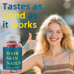 Gummies à la fraise pour cheveux, peau et ongles – Prix de gros – Compléments alimentaires – Gummies de beauté avancés très demandés - Product Image 6