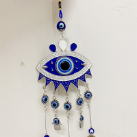 Cadeau Judaica, Carillons à vent de style bohème, Pendentifs en métal œil porte-bonheur, Décoration de voiture, Décoration intérieure