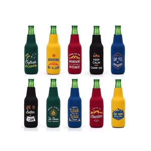 Porte-bouteille isotherme en néoprène avec logo personnalisé, sac isotherme promotionnel avec fermeture éclair - Product Image 4