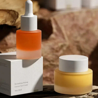Ensemble de soins de la peau avec pot de crème de 50ml Bouteille de pulvérisation d'huile d'essence de 100ml Bouteille distributeur d'émulsion de 120ml Collection de bouteilles de crème en verre