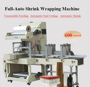 Auto Bottle Shrink Wrap <b>Packing</b> Machine <b>Heat</b> Tunnel Sealer Wrapper Shrink Sleeve Wrapping Packaging Machine - Product Image 3