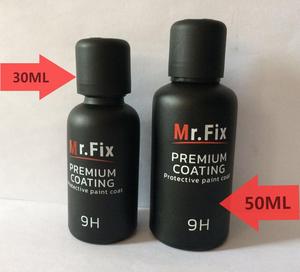 Recubrimiento cerámico 9H de 50 ml con SiO2 de fábrica china, nueva fórmula MR-FIX9H, recubrimiento cerámico Nano Bond MR.FIX 9H, recubrimiento de vidrio nano. - Product Image 1