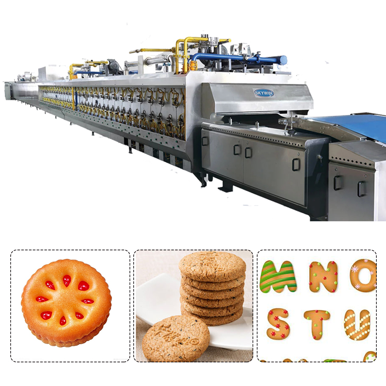 Полностью автоматическая высокопроизводительная машина для производства печенья с большой емкостью, низкая цена