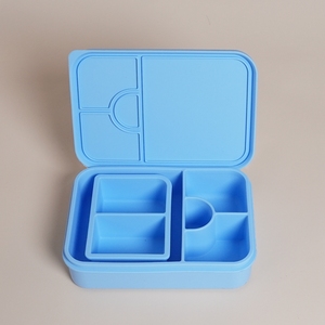 2024 nóng bán BPA free Silicone tùy chỉnh Bộ đồ ăn Hộp Ăn Trưa trẻ em thực phẩm Bento ăn trưa hộp lưu trữ Bento hộp - Product Image 6