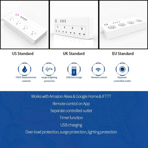 LEDEAST XS-A24 Tuya Enchufe Inteligente WiFi con 10A, Puertos USB, Control Inalámbrico y Temporizador Smart Life - Product Image 3
