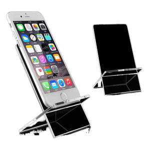 Современная акриловая подставка для телефона Mesibo в форме X, водонепроницаемая прозрачная витрина для стола или прилавка - Product Image 6