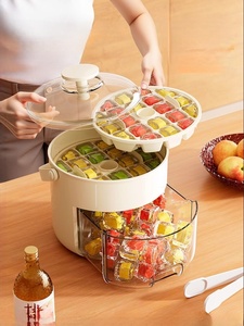 Công suất lớn Báo Chí khay đá thực phẩm hộ gia đình cấp tủ lạnh đông lạnh bóng đá nhân tạo PP cup Shape-<span class=keywords><strong>Ice</strong></span> <span class=keywords><strong>Cube</strong></span> khuôn lưu trữ hộp - Product Image 5