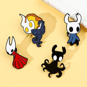 最新 20 件可爱空洞骑士周边徽章混合套装游戏金属珐琅徽章 - Product Image 2