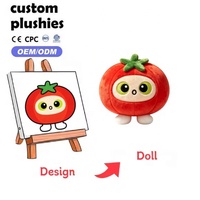 Peluches en gros de légumes et fruits, poupées en peluche personnalisées à grands yeux de dessin animé, jouets en loofah, jouets en peluche confortables pour la décoration intérieure