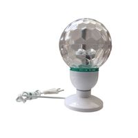 Lampe à boule magique en cristal RVB Ampoule LED rotative pour scène Disco Party DJ Projecteur de Noël Ampoule