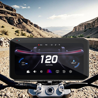 (m) Navigation GPS Android Auto portable 6,25 pouces, WiFi, caméras HD 2K, Carplay, DVR moteur, BSD, TPMS, Carplay sans fil pour motos