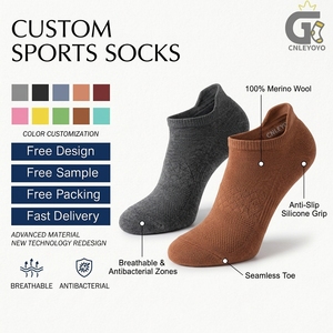 Chaussettes en <span class=keywords><strong>laine</strong></span> douces et confortables de qualité supérieure, chaussettes invisibles 100% <span class=keywords><strong>laine</strong></span>, chaussettes pour hommes, respirantes, antibactériennes, pour le sport - Product Image 1
