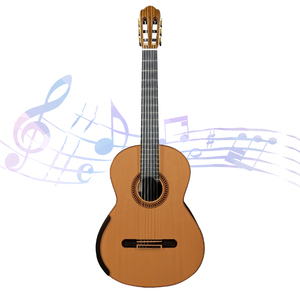 <span class=keywords><strong>Guitarra</strong></span> Clásica Yulong Guo Hecha a Mano con Doble Cámara Superior de Nomex, Totalmente de Madera Maciza, Diapasón Elevado y Orificio de Sonido Lateral - Product Image 5