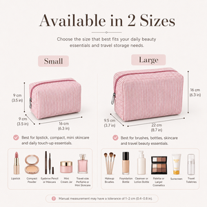 Bolsa de Cosméticos Personalizada con Logotipo Bordado, Bolsa de Maquillaje a Rayas de Tela Seersucker para Hotel, Regalo, Viaje, Artículos de Aseo - Product Image 5