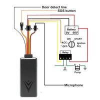 Rastreador GPS en tiempo Real 4G GT06N TK100 para automoción, función de micrófono SOS de corte de combustible remoto Android para coche y motocicleta
