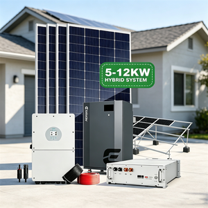 Envío Gratis ESSLUCKY Sistema de Energía Solar Híbrido Fuera de la Red de 5kw 10kw 15kw 20kw, Kit Completo para Uso Residencial con Almacenamiento de Litio - Product Image 5