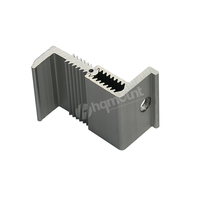 Support de fixation d'extrémité de panneau solaire en aluminium pour ajustement et fixation des bords
