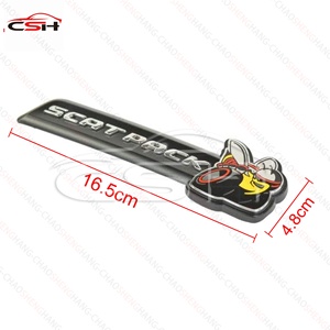Chaoshenghang nouveau Design métal SCAT PACK BEE calandre emblème Logo carrosserie autocollant voiture pour arrière et calandre - Product Image 3