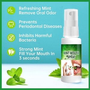 Bán buôn đào & bạc hà bằng miệng phun cứu trợ cho khô ngứa khó chịu miệng; kẹo cao su sửa chữa xấu hơi thở làm mát chanh mật ong Mùi - Product Image 6