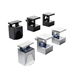 Soporte para Estantes de Vidrio Haidibos, Aleación de Zinc, Diseño Moderno y Simple, para Estantes de Vidrio y Madera, Soporte de Partición - Product Image 3