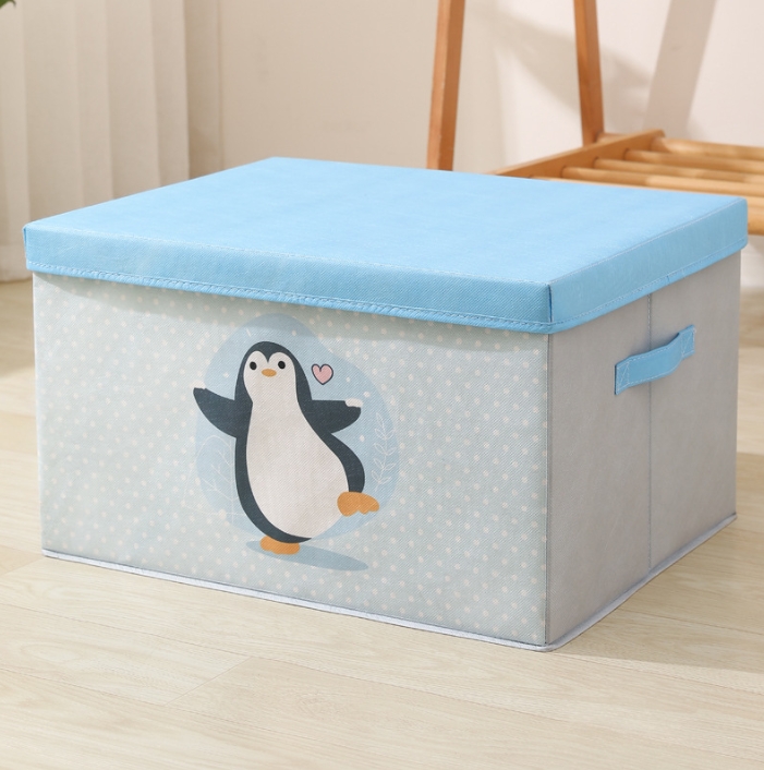 Children's toy storage box Cartoon covered clothes organizer foldable creative bear organizer Student dormitory