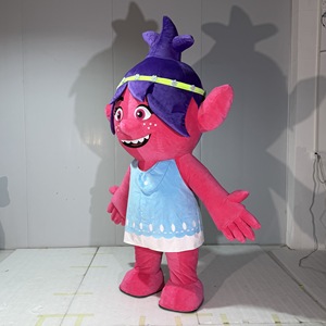 FUNTOYS Costume de mascotte gonflable <span class=keywords><strong>Trolls</strong></span> Personnages <span class=keywords><strong>Poppy</strong></span> & Branch Déguisement pour événements et fêtes d'anniversaire pour adultes - Product Image 2