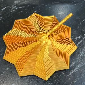 Jouets anti-stress imprimés en 3D en gros – Étoiles de décompression en plastique imprimées en 3D, jouets de bureau pliables en forme de polygone et de radis - Product Image 5