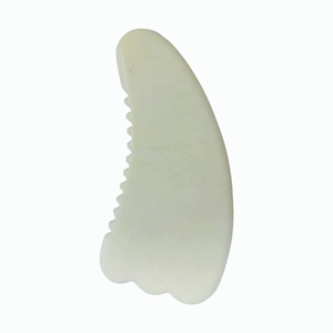Outils de massage Guasha en jade Xiuyan blanc, pierre de néphrite, pour massage du corps - Product Image 2