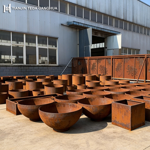 Jardinières suspendues en <span class=keywords><strong>acier</strong></span> Corten et jardinières d'extérieur en <span class=keywords><strong>acier</strong></span> Corten, <span class=keywords><strong>acier</strong></span> résistant aux intempéries ASTM A242 avec finition <span class=keywords><strong>rouille</strong></span> - Product Image 4