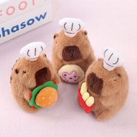 AUF LAGER Neue Weiche Niedliche Kawaii Plüschtiere Hamster Capybara Schlüsselanhänger Capibara Capybara Gefüllter Plüsch-Schlüsselanhänger