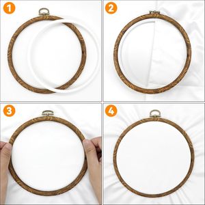 Wholesale Cheap Price Round <b>Embroidery</b> Cross Stitch Wood Color <b>Embroidery</b> <b>Frame</b> - Product Image 3