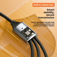 Hub USB Type-C multifonction à trois ports avec adaptateur OTG et câble de charge 5V 3A pour tous vos appareils
