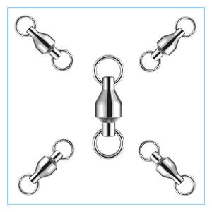 Rodamientos Soldados Giratorios con Recubrimiento de Níquel para Pesca en Mar, Señuelos de Pesca, Accesorios de Pesca, Color Blanco - Product Image 2