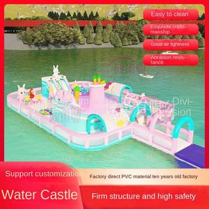 Grand parc aquatique <span class=keywords><strong>gonflable</strong></span> extérieur en PVC île flottante trampoline <span class=keywords><strong>gonflable</strong></span> nuage toboggan <span class=keywords><strong>lac</strong></span> mobile château flottant direct - Product Image 4